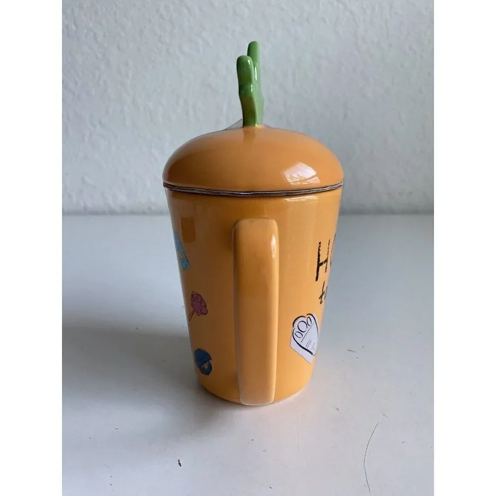 Disney Zootopia ZPD Judy Hopps Carrot Ceramic Mug with Lid Hop To It NEW‎